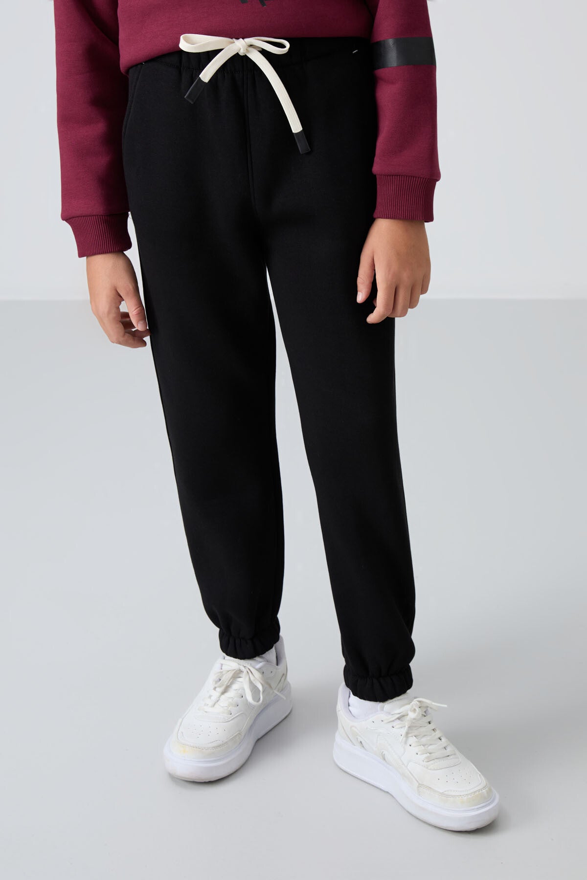 <tc>Pantalon de Survêtement Garçon en Coton Épais à Intérieur Doux Texturé, Imprimé et Coupe Standard - 11225</tc>