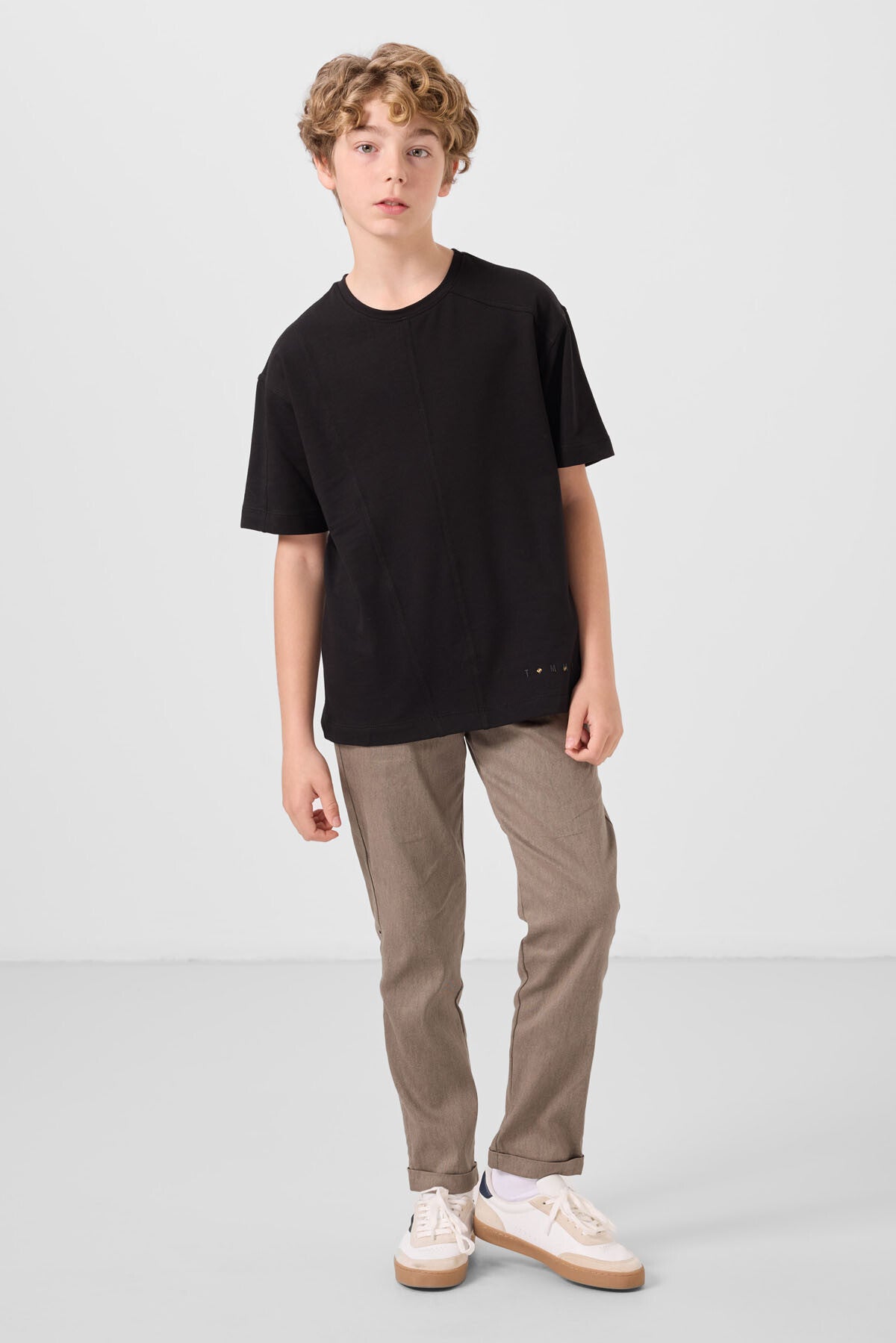 T-shirt Oversize Garçon en Coton Doux - 11297