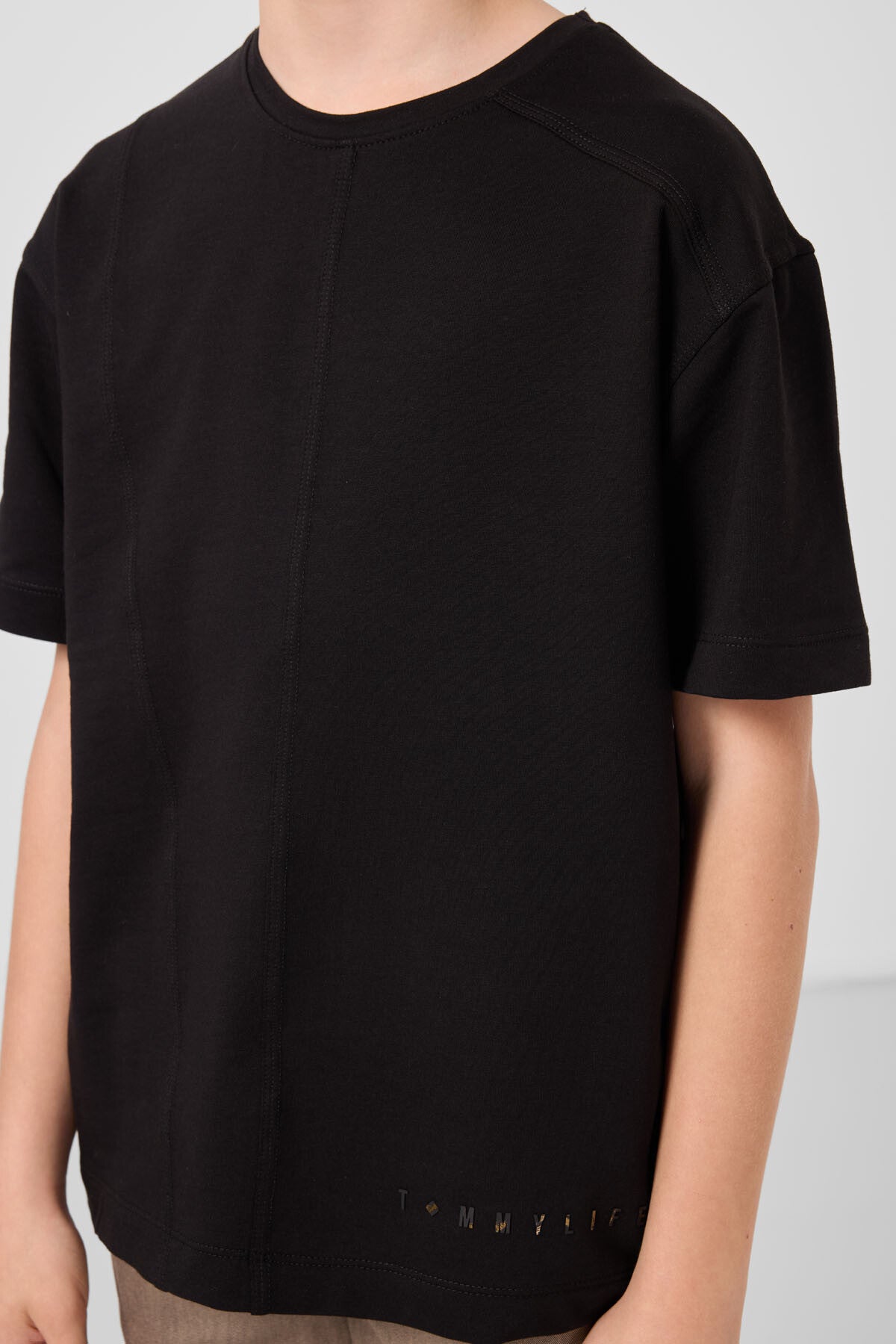 T-shirt Oversize Garçon en Coton Doux - 11297