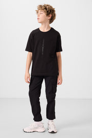 T-shirt Garçon Oversize en Coton Doux avec Impression - 11301