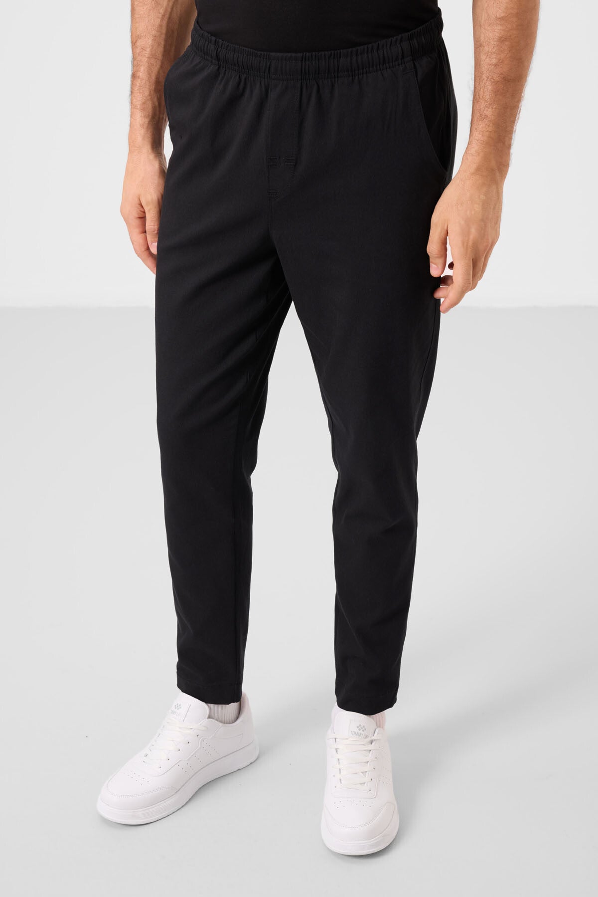 standart fit dokuma hafif esnek chino erkek pantolon - 82180 - Justyol