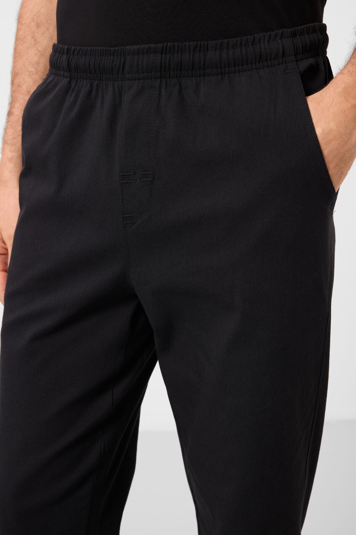 standart fit dokuma hafif esnek chino erkek pantolon - 82180 - Justyol