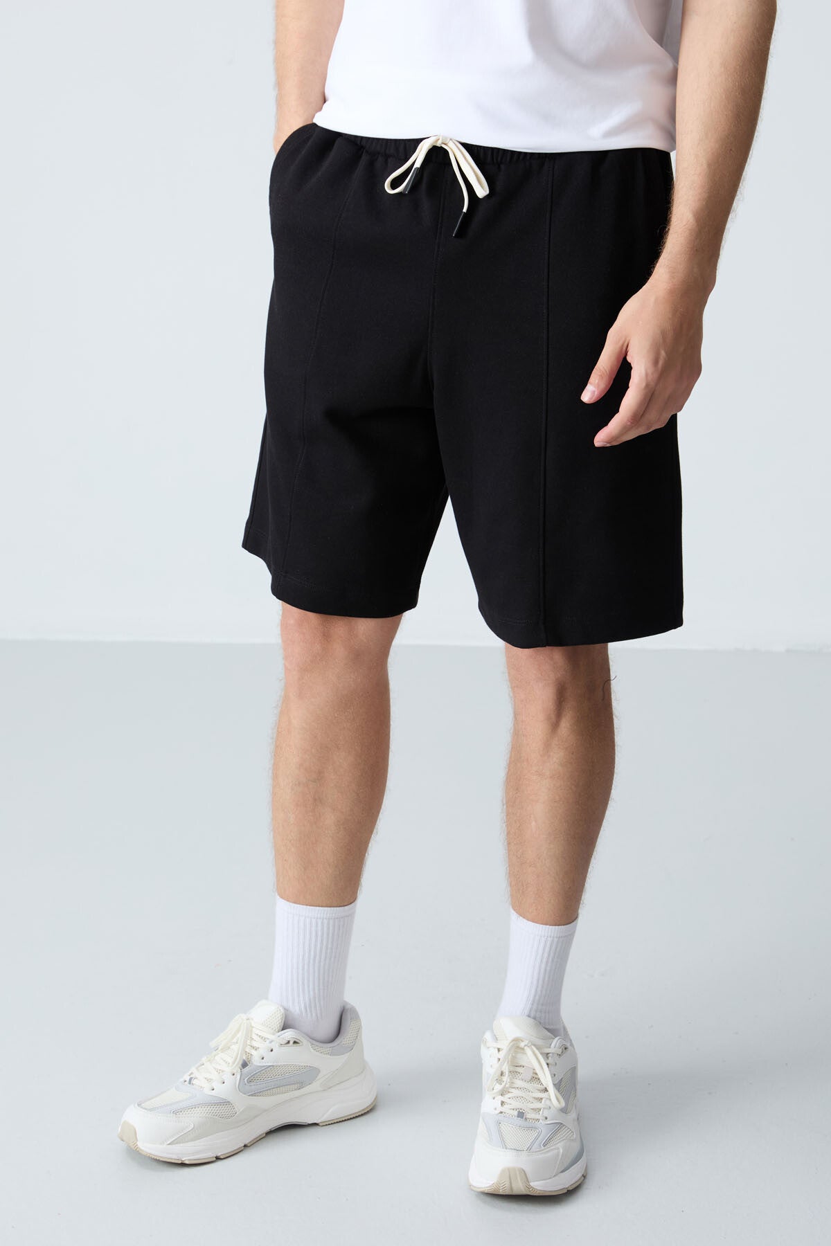 <tc>Short Basique Homme en Coton Épais à Texture Douce, Coupe Standard - 81277</tc>