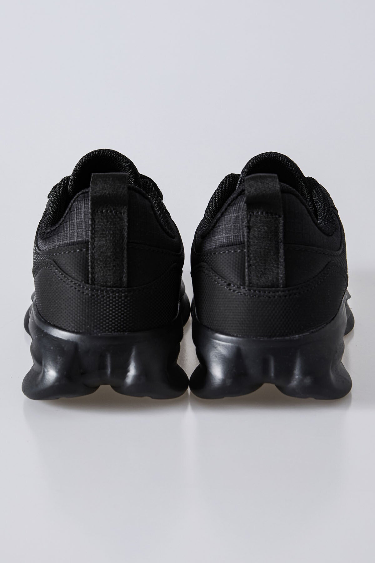 yüksek tabanli bağcikli fileli nefes alan erkek spor ayakkabi - 89128 - Justyol