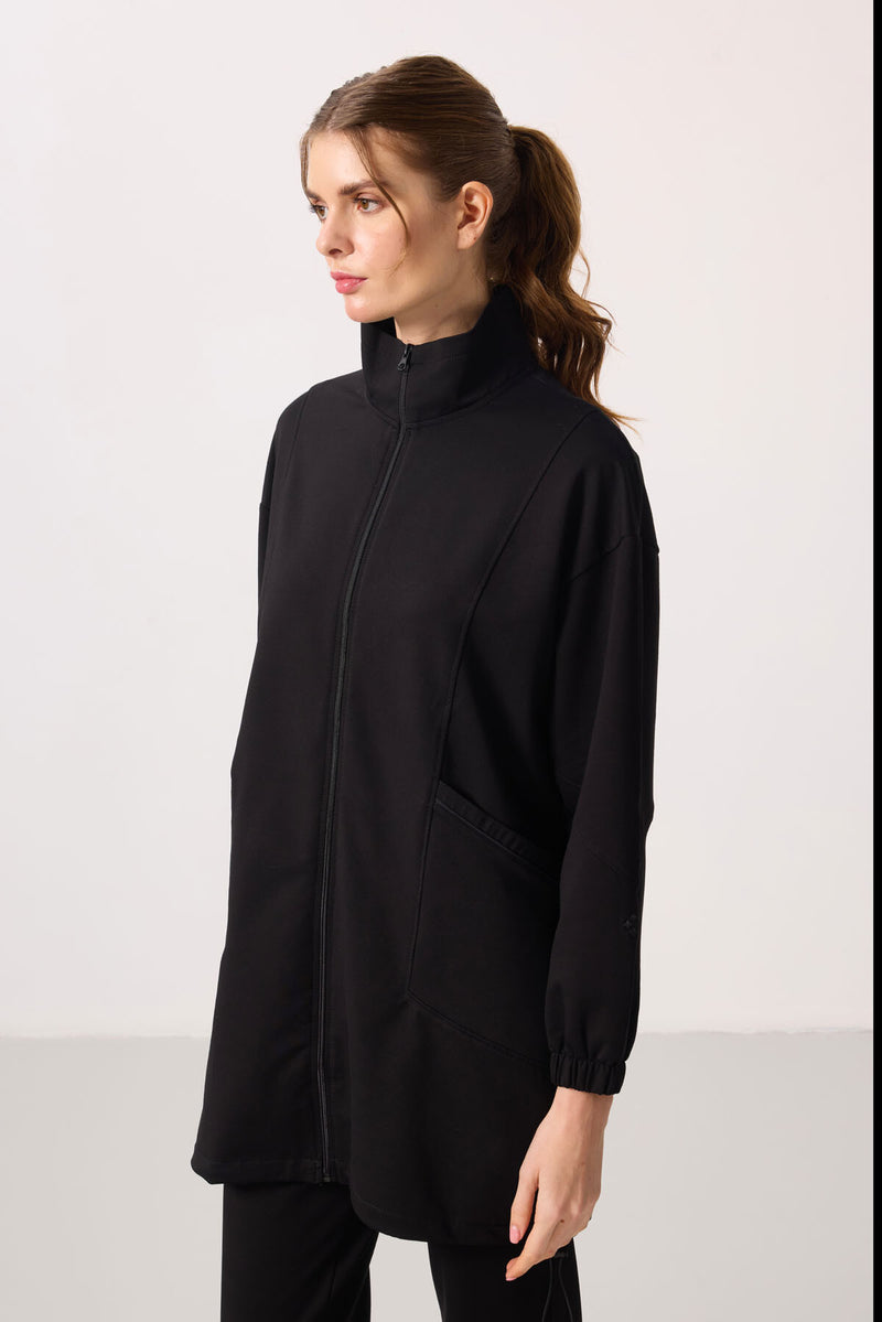 Ensemble Femme Tunique et Jogging à Col Montant
