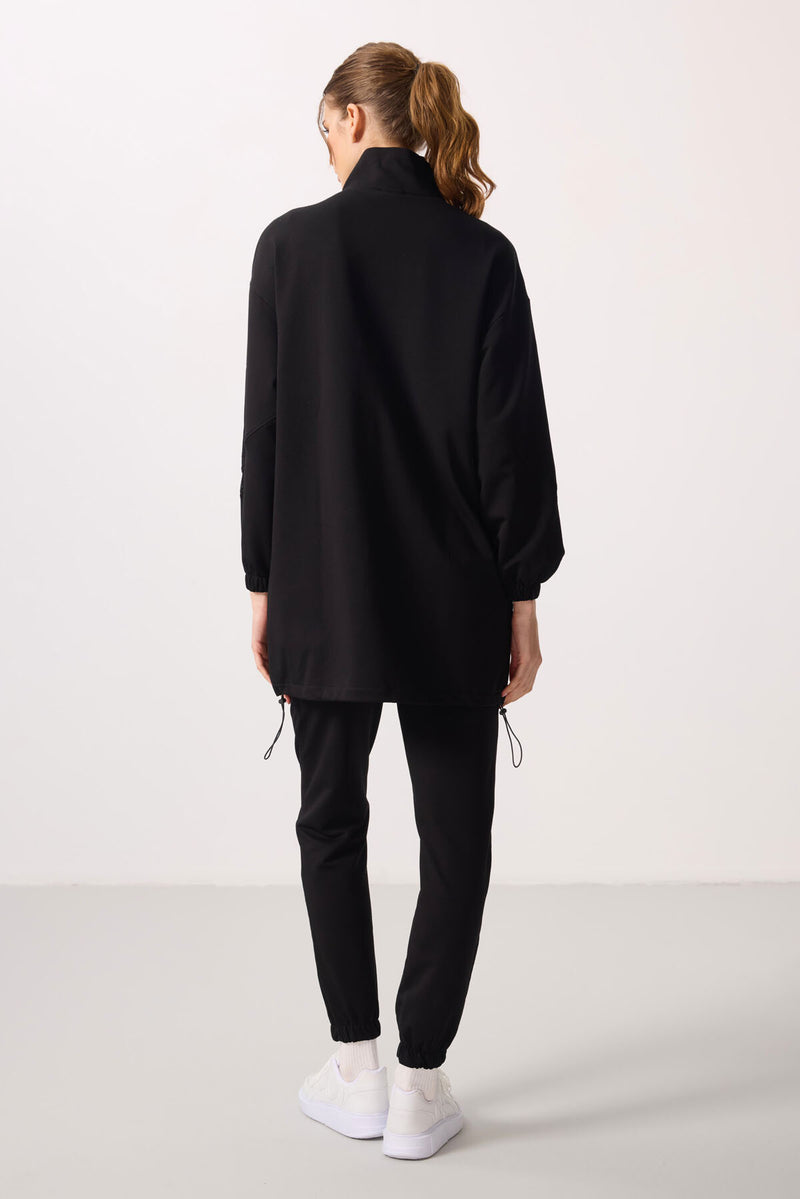 Ensemble Femme Tunique et Jogging à Col Montant