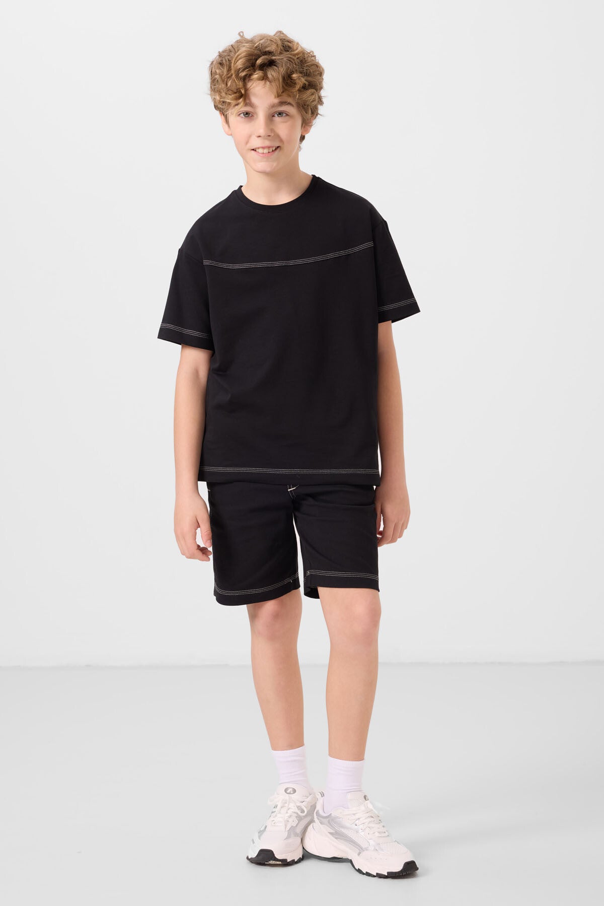 Ensemble Garçon Oversize 2 Pièces – T-shirt & Short - 11279