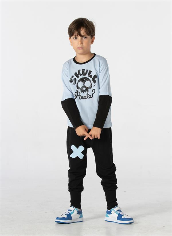 <tc>Ensemble t-shirt oversize Skull Pirate + pantalon baggy</tc>