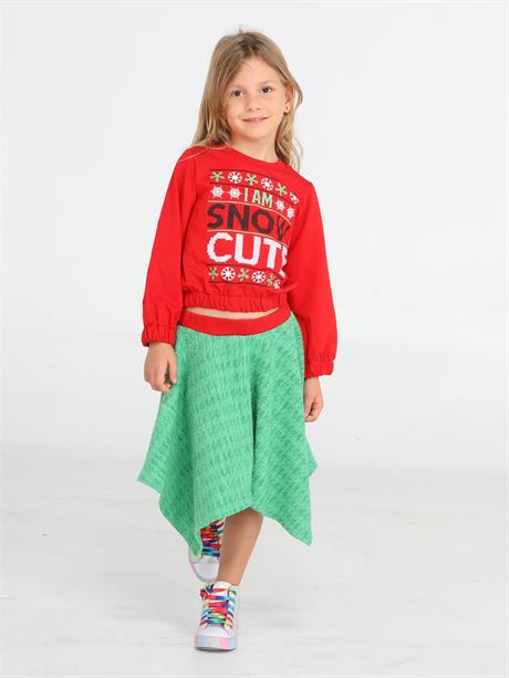 ensemble jupe mignonne pour enfant + sweatshirt