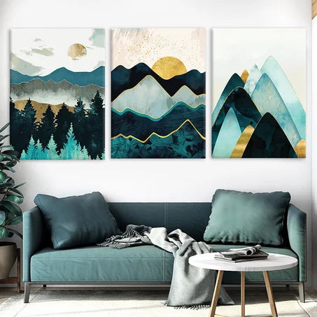 tableau impression en toile  montagne 3 m