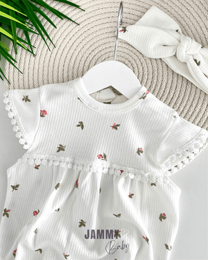 sophia spring bandanali romper set - dry - Justyol