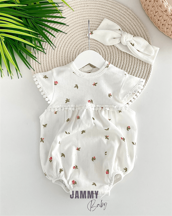 sophia spring bandanali romper set - dry - Justyol
