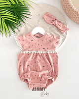 sophia spring bandanali romper set - dry - Justyol