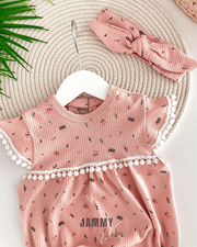 sophia spring bandanali romper set - dry - Justyol