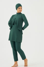 starinci tam kapali uzun kol likra tam kapali mayoinci işlemeli - Justyol