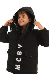 <tc>Manteau pour garçon avec remplissage, imperméable</tc>