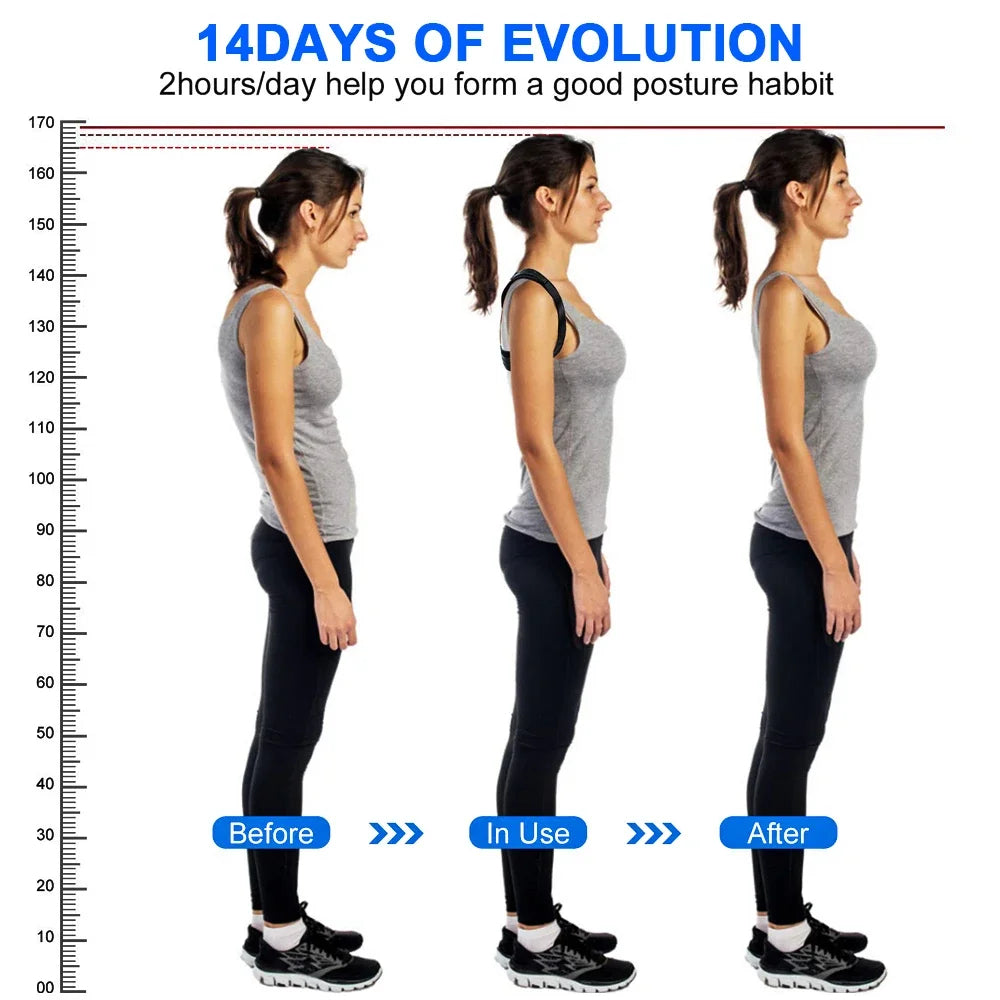Correcteur de Posture Réglable – Maintien du Dos et des Épaules