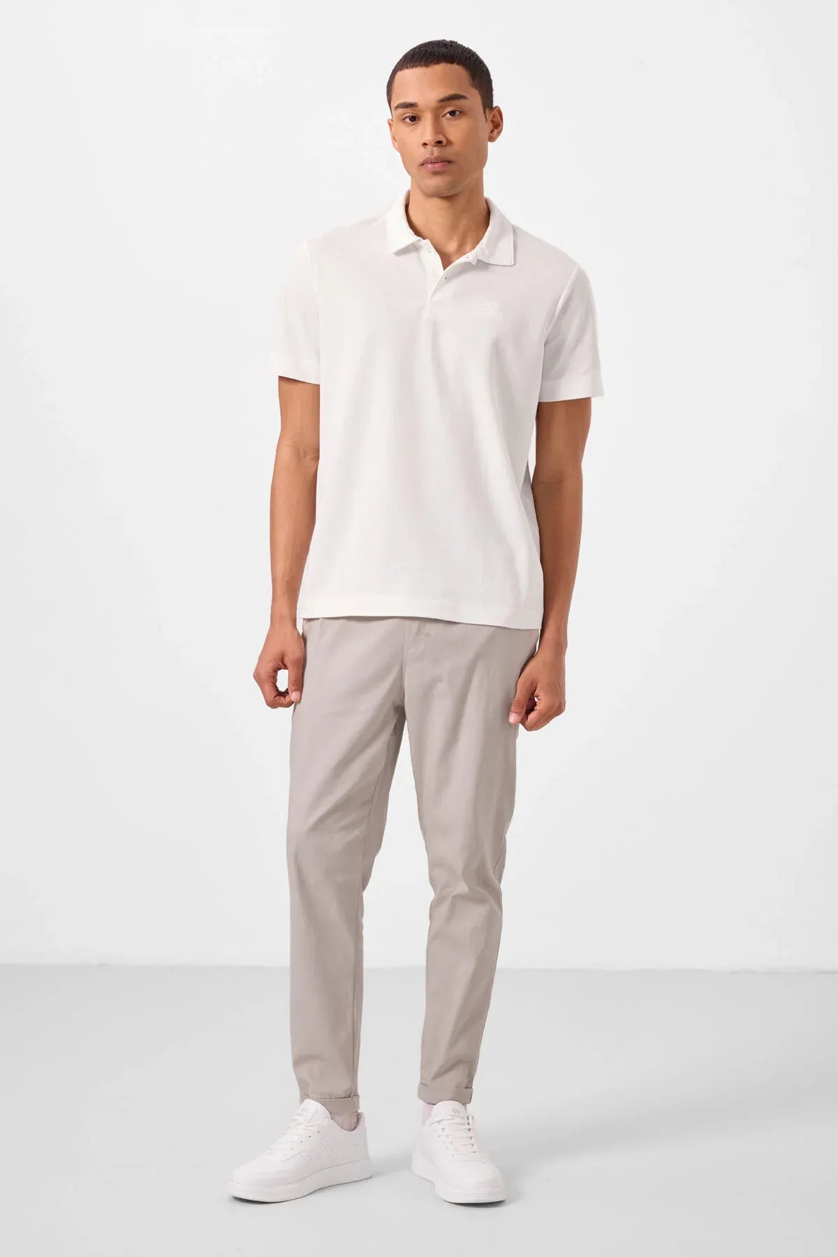 pantalon chino homme léger extensible coupe standard- 82178 - Justyol