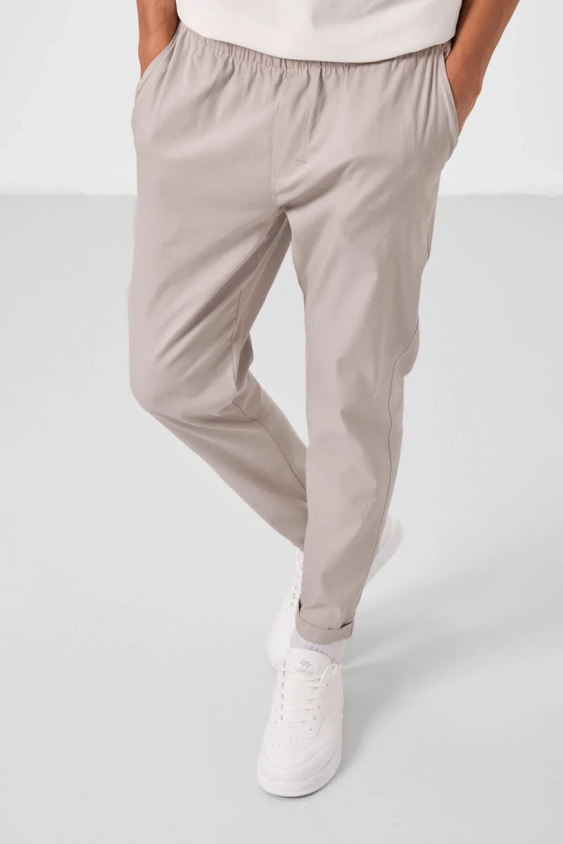 pantalon chino homme léger extensible coupe standard- 82178