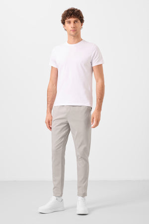 standart fit dokuma hafif esnek chino erkek pantolon - 82180 - Justyol