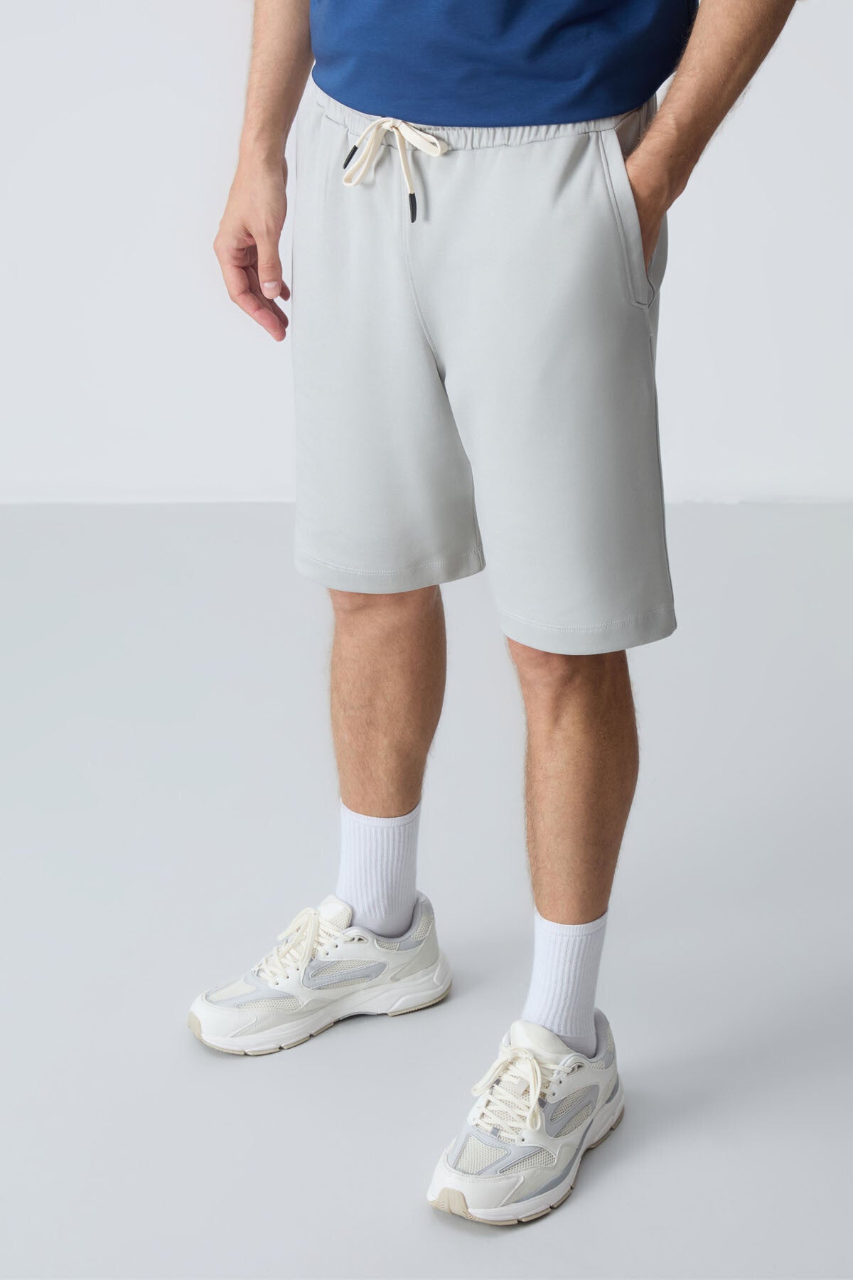 <tc>Short Basique Homme en Coton Épais à Texture Douce, Coupe Standard - 81275</tc>