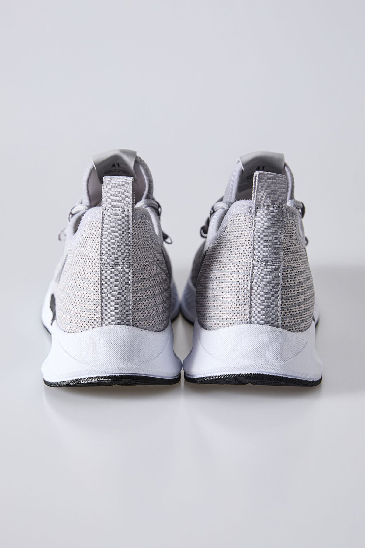 yüksek tabanli bağcikli fileli nefes alan erkek spor ayakkabi - 89130 - Justyol