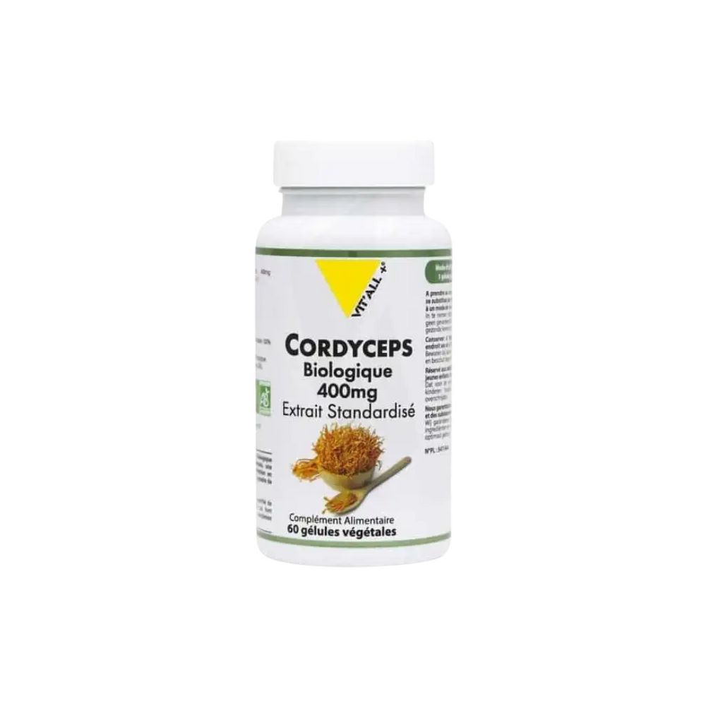 VITALL PLUS CORDYCEPS BIOLOGIQUE 400 MG 60 GELULES