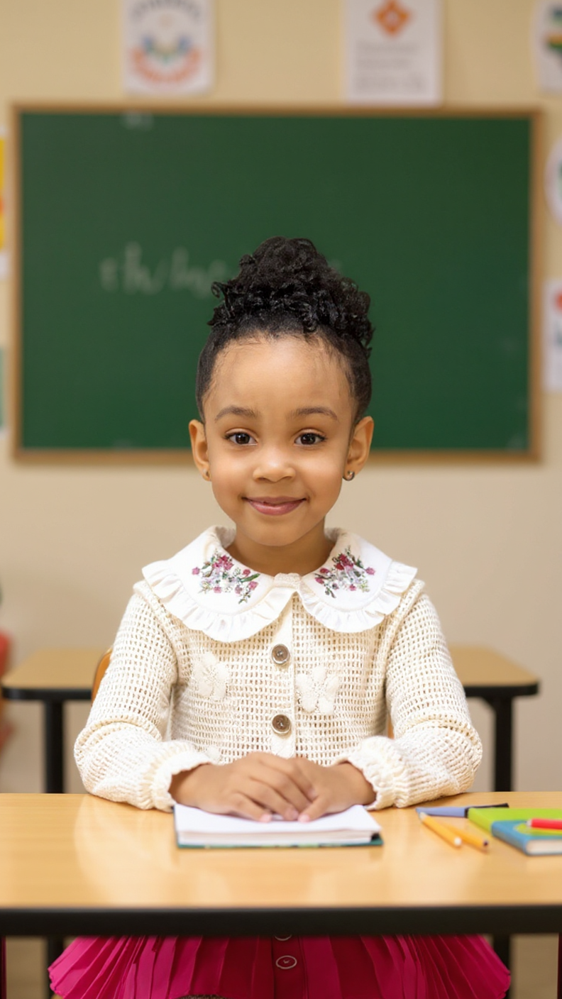 Elegant Girls' 3-Piece Set - Skirt, Blouse & Knit Jacket Justyol