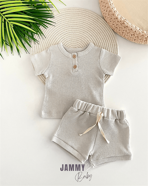 thomas waffle shorts set of 2 - Justyol