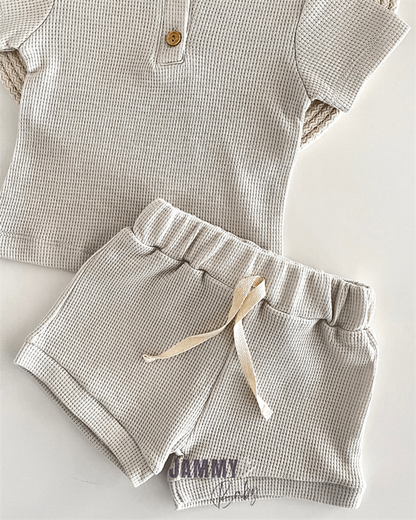 thomas waffle shorts set of 2 - Justyol