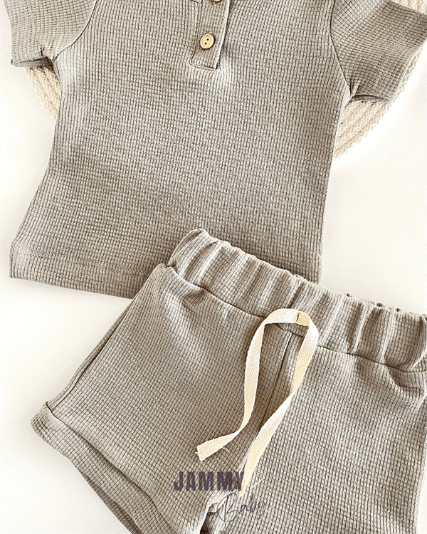 thomas waffle shorts set of 2 - Justyol