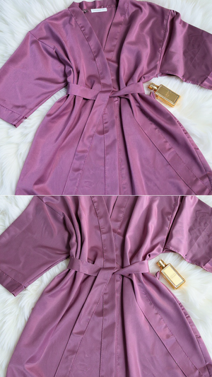 Robe 402 -Luxury Satin Kimono Robe Erotica