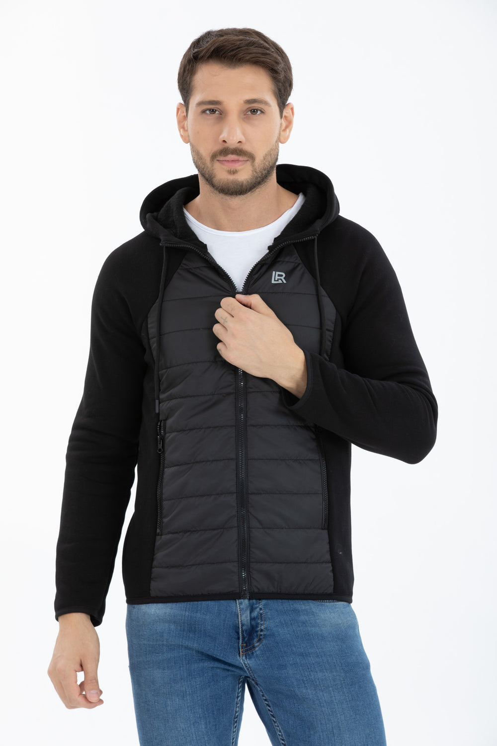 Sweat polaire matelassé homme mi-saison