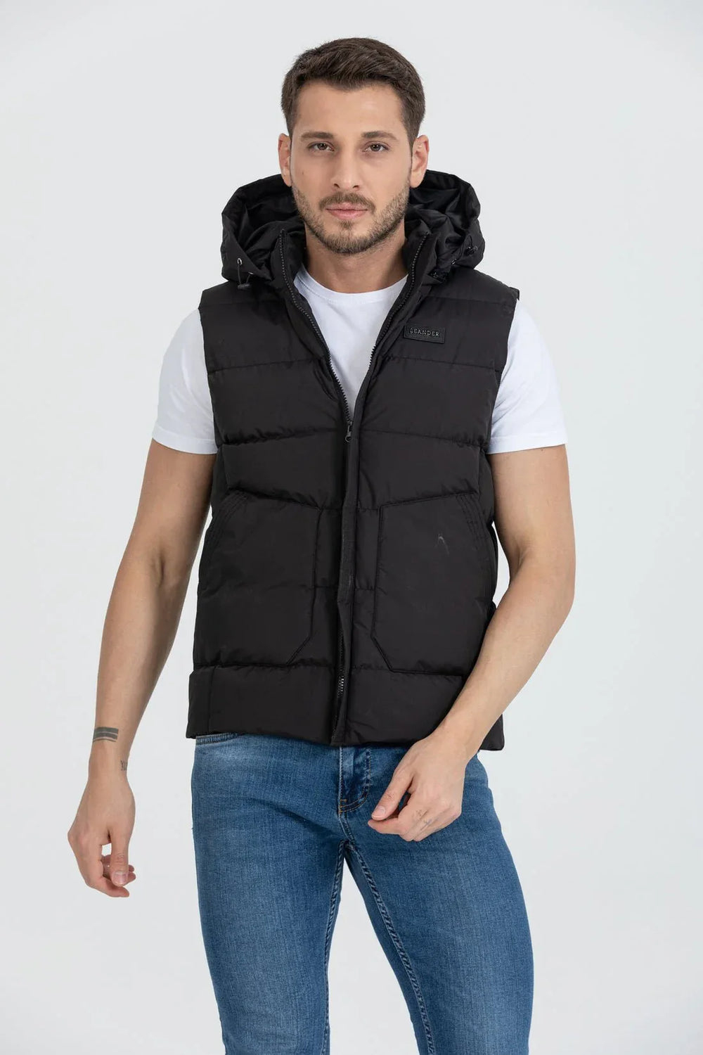 Gilet Homme Imperméable et Coupe-Vent – Khaki – Réf. 54087