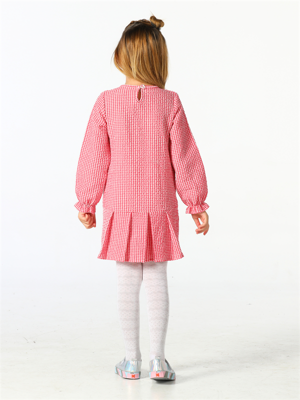 <tc>Robe à volants Uni-Cat en tartan pour fille</tc>