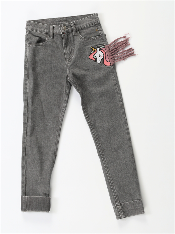 unicorn grey washed kiz jeans