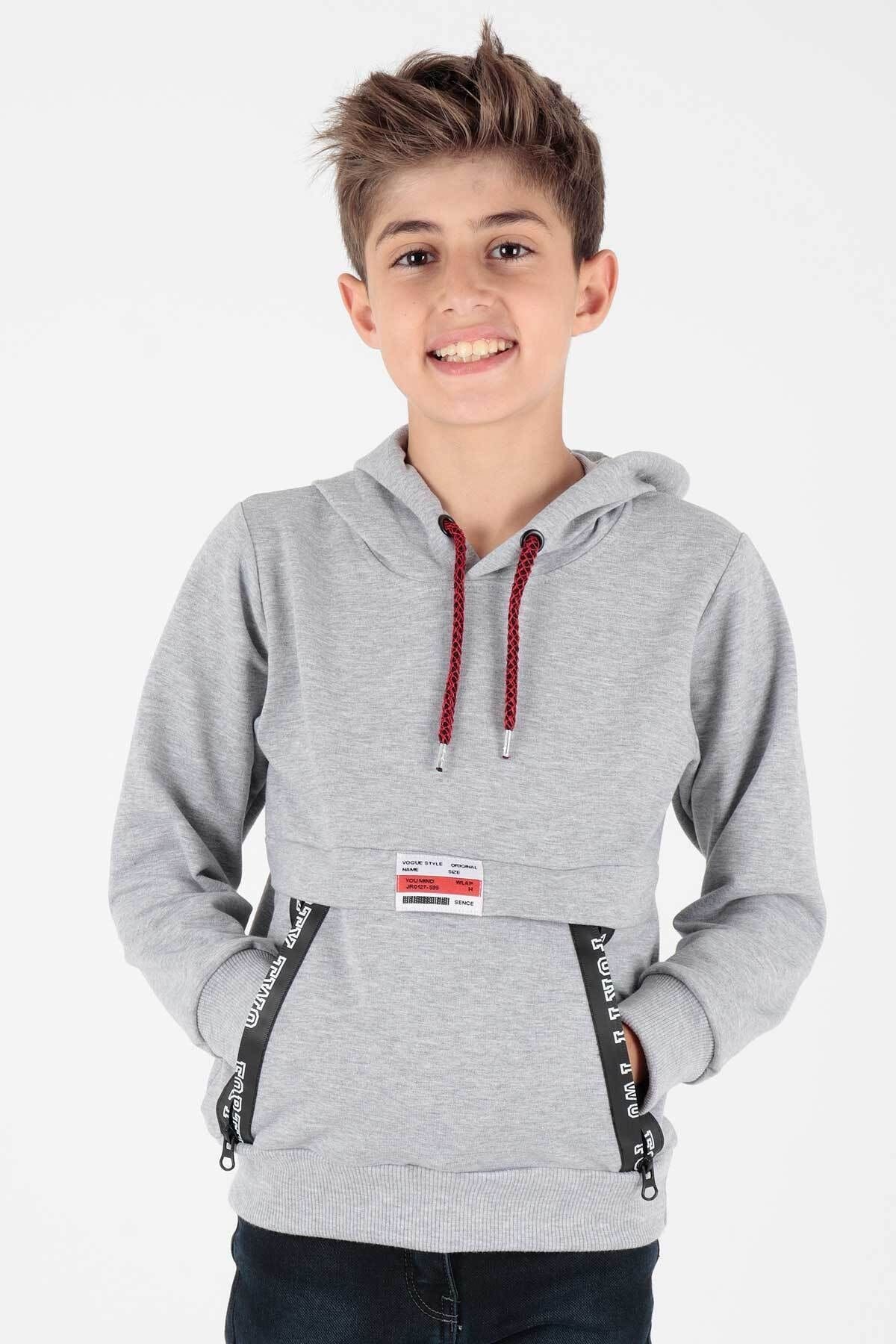 ahenk kids erkek fermuarli kapş sweat ak15217