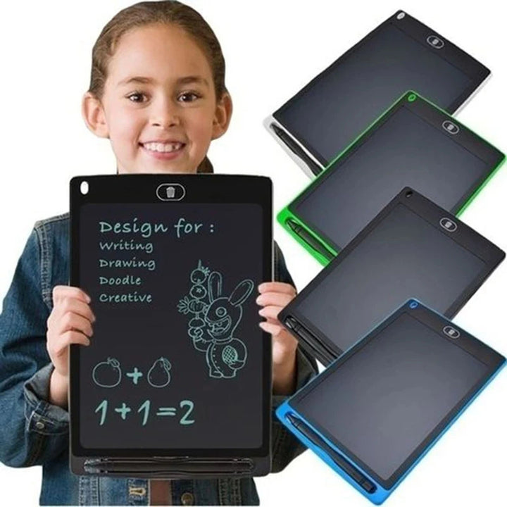 Tablette d’Écriture LCD pour Enfants avec Stylet et Bouton Effacer