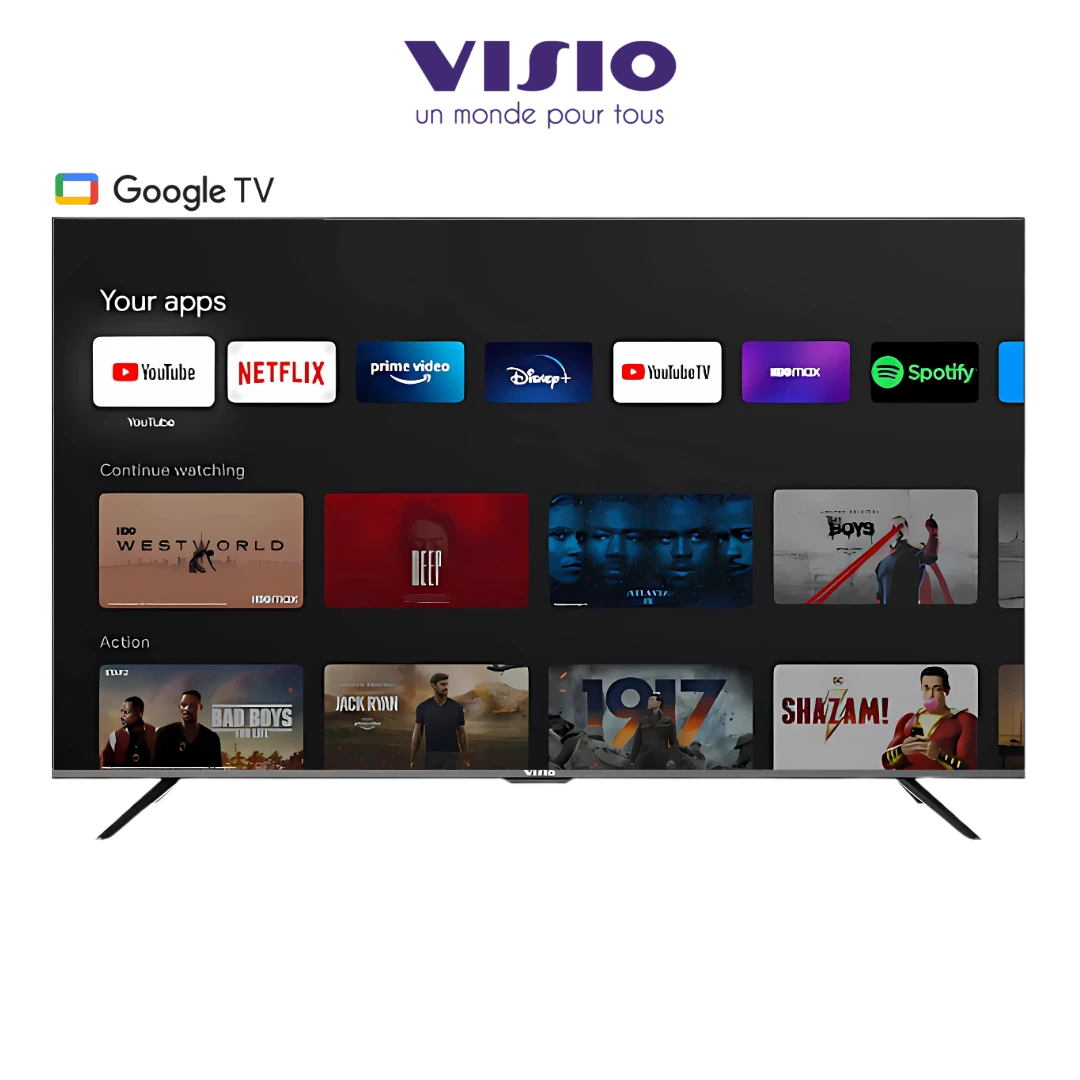 TV Visio 50” 4K UHD, image immersive et fonctionnalités Google TV intégrées. Digitronics