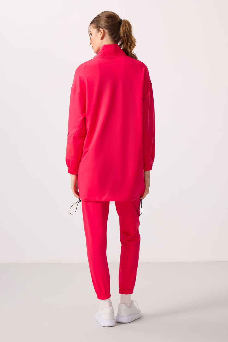 Ensemble Femme Tunique et Jogging à Col Montant