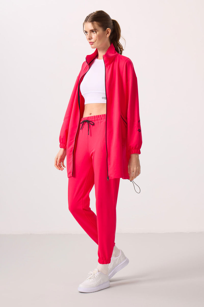 Ensemble Femme Tunique et Jogging à Col Montant
