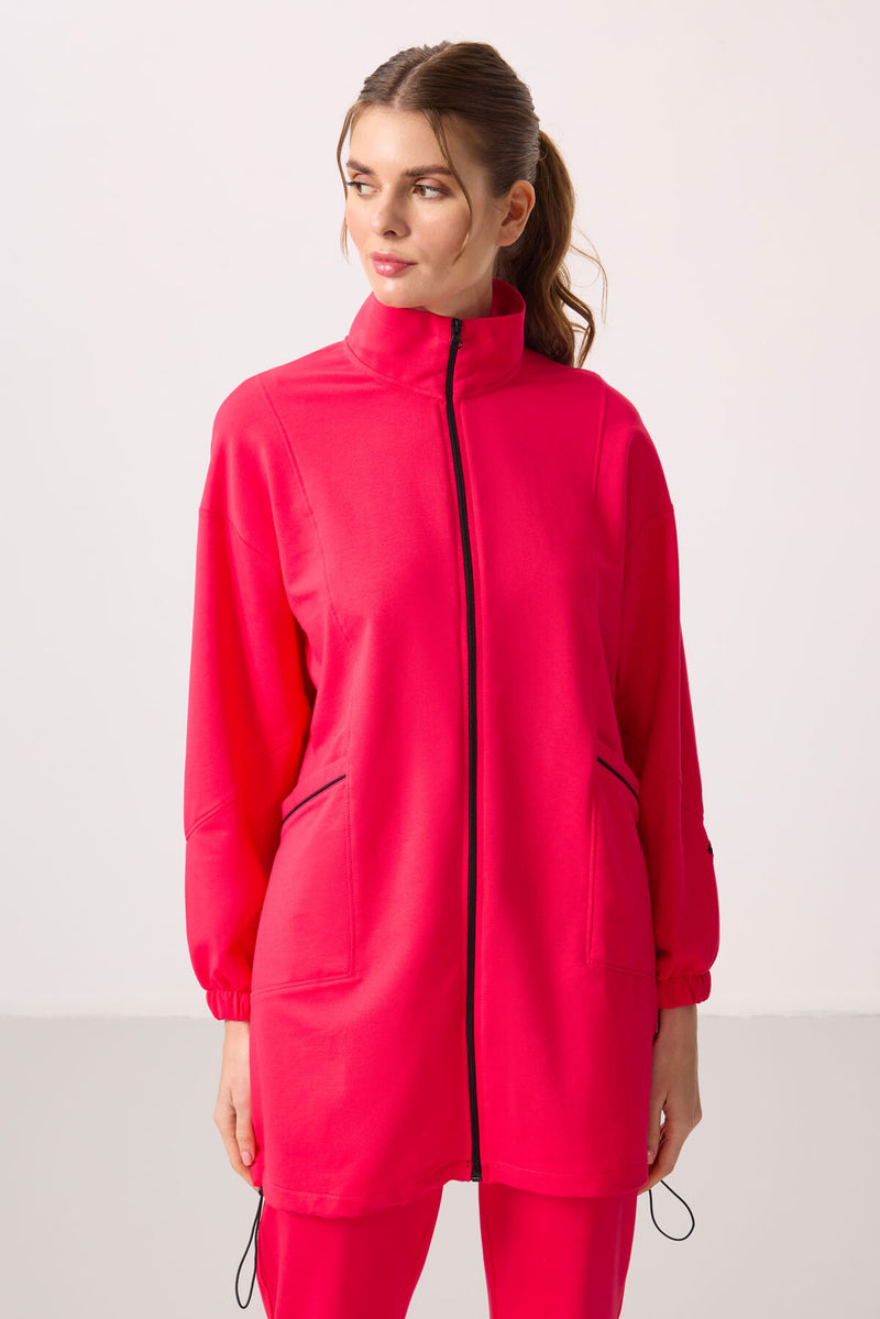 Ensemble Femme Tunique et Jogging à Col Montant