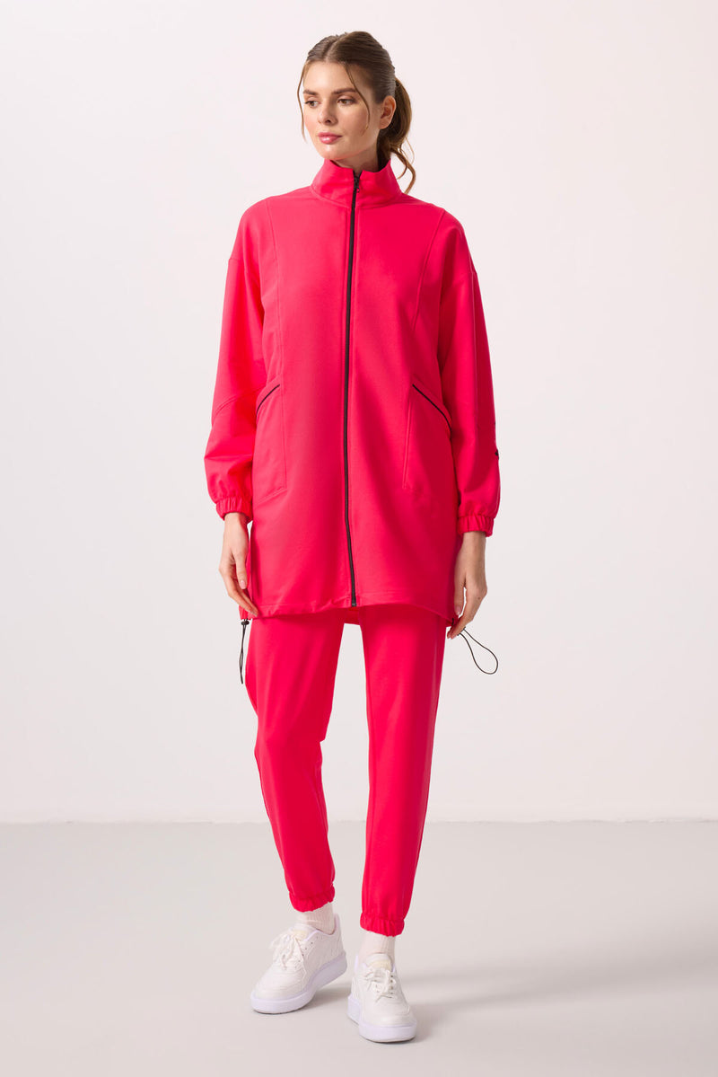 Ensemble Femme Tunique et Jogging à Col Montant