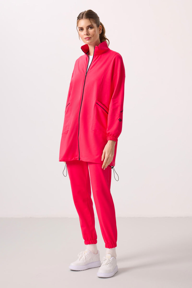 Ensemble Femme Tunique et Jogging à Col Montant