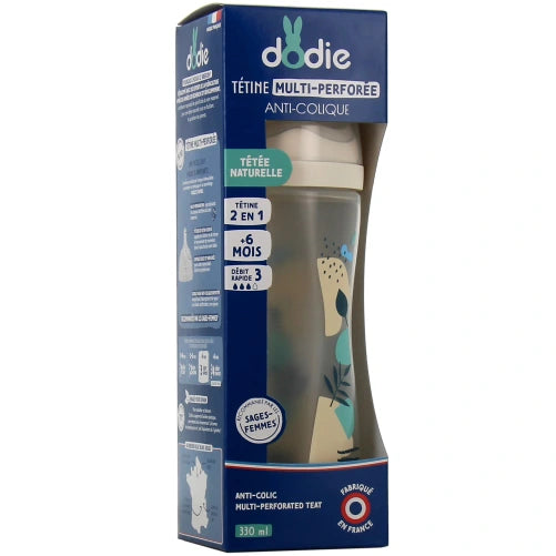 DODIE BIB MULT PERF 330ML BLEU 0+ M TET BIOMIMETISME D3 0439