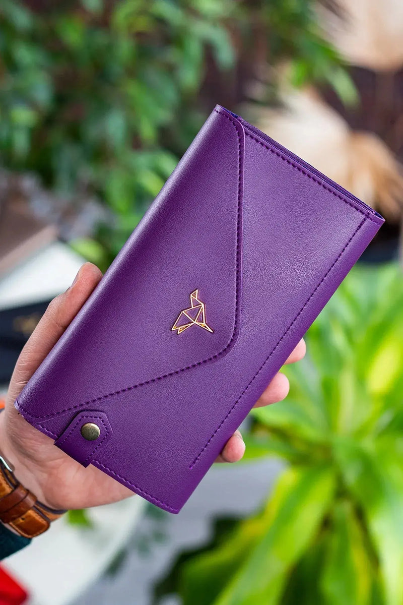 Enveloppe Téléphone et Boîtes de Pièces - Cuir Synthétique, Design Élégant et Pratique