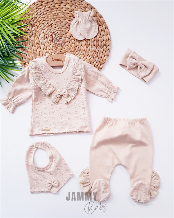 wendy vintage lace 5 piece newborn set