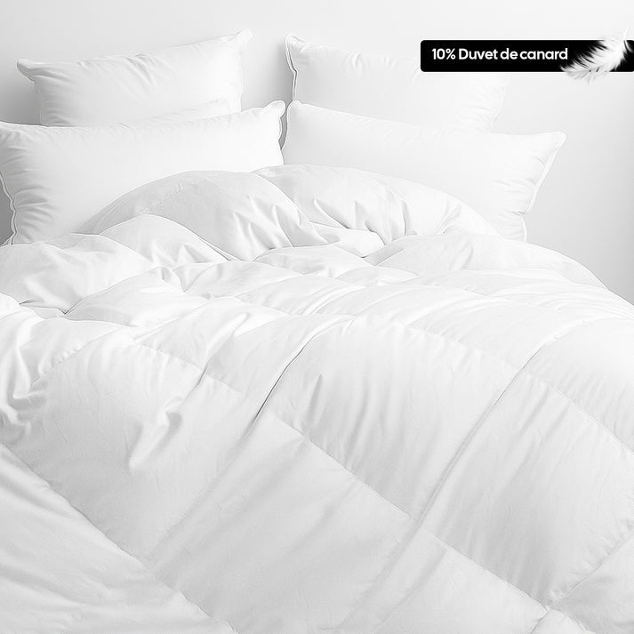 Couette premium mi-saison enveloppe 100% coton - Duvet de canard 200g Maison good and well