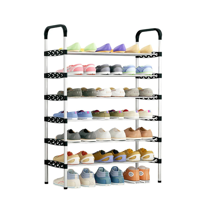 Étagère de Rangement Multi-Niveaux pour Chaussures et Accessoires