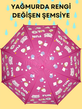 <tc>Parapluie pour Enfants qui Change de Couleur sous la Pluie</tc>